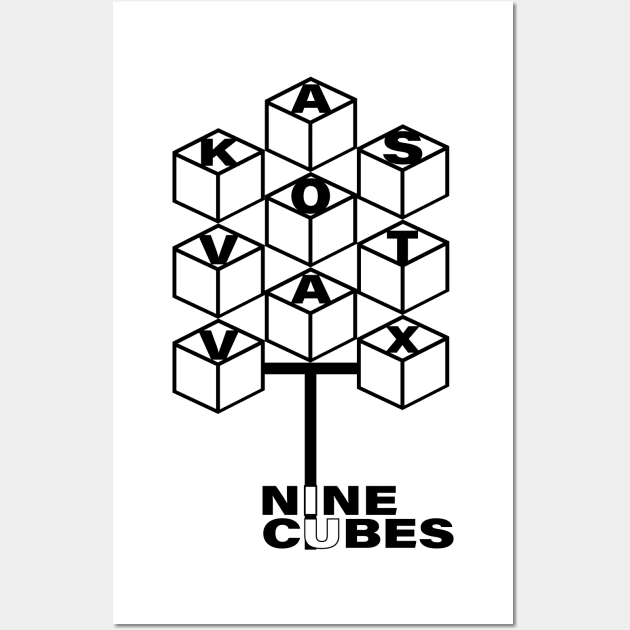 Nine Cubes Wall Art by Ninjaroll